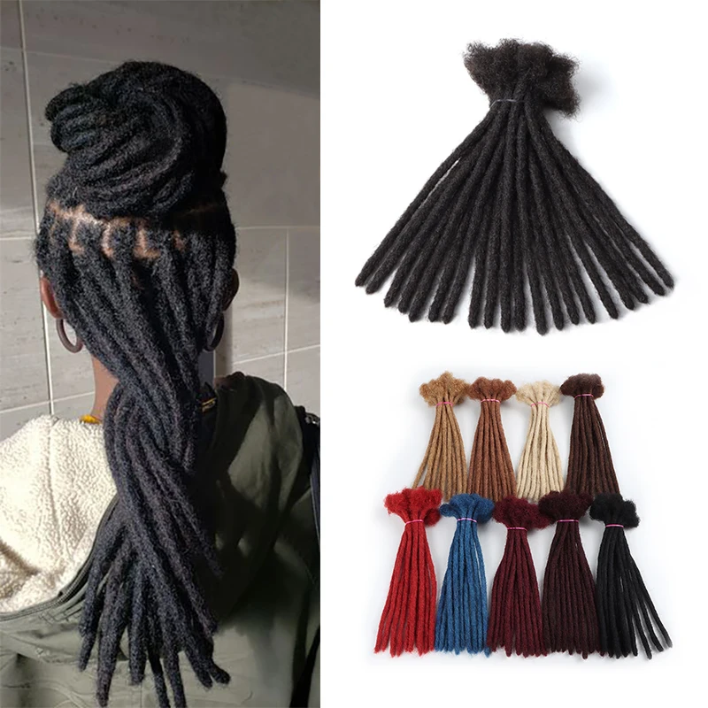 Vastdreads hot sale hair extens dread human hair loc extensions 0.6 dread locks natural dread extens