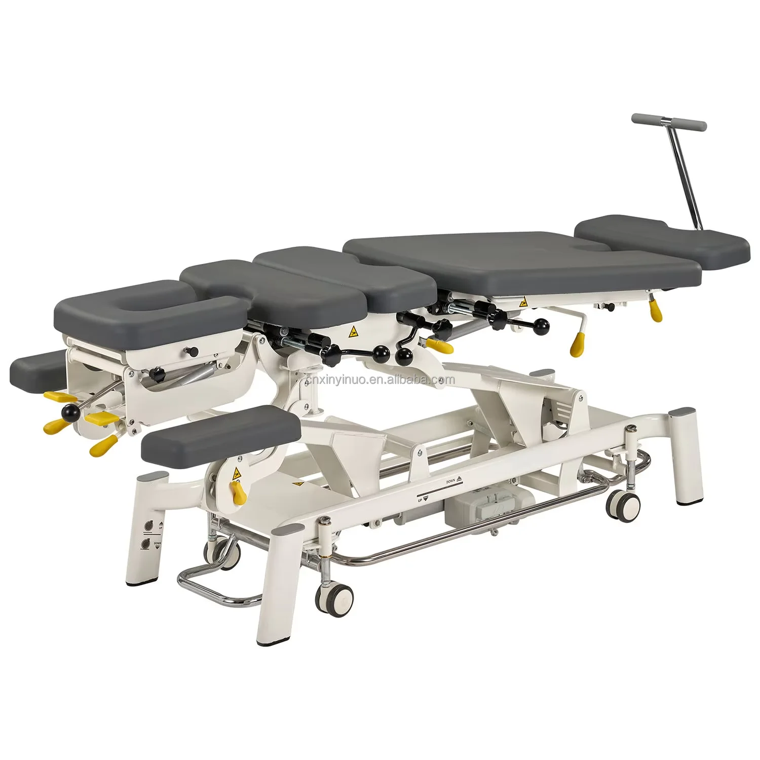 5 Section Electric Chiropractic Treatment Table Lumbar vertical and lateral Flexion Chiropractic Bed