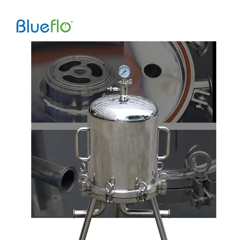 Darlly factory manufacturer 304 stainless steel filter housing Liquid filtration High pressure with depth stack filter cartridge