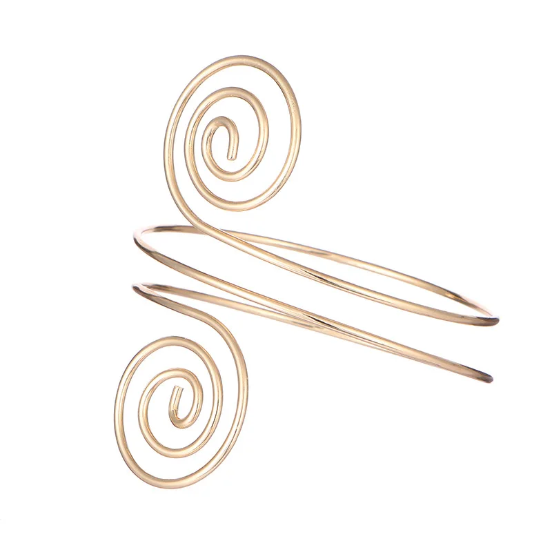 European and American fashion hand personality street beat armband retro note multi-layer metal open bracelet arm band