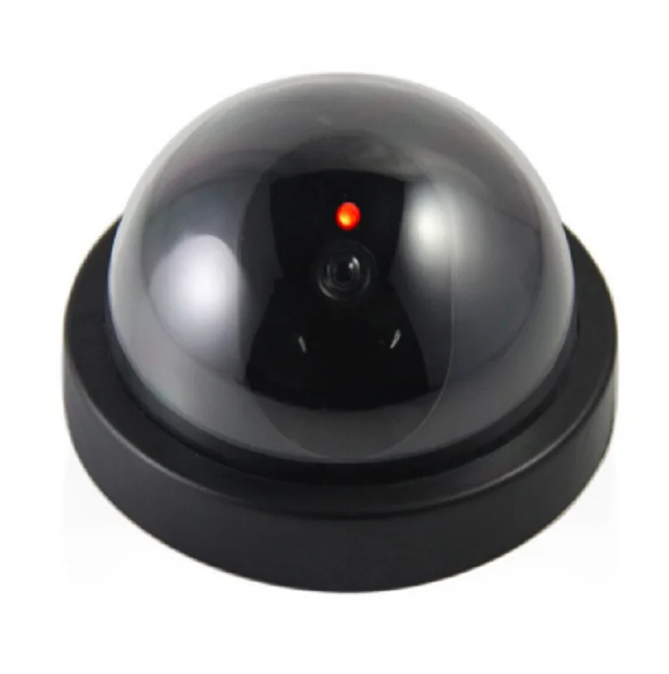 Dummy Dome Camera Flash Light CCTV Surveillance Security Fake Dome Black Camara