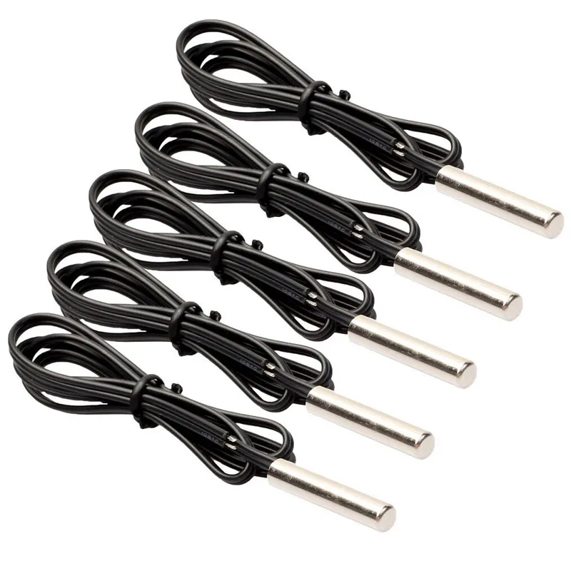 3950 3435 3470 NTC Waterproof Probe 5K 10K 15K 20K 50K 100K 500MM 1M Precision Epoxy Thermistor Temperature Sensor