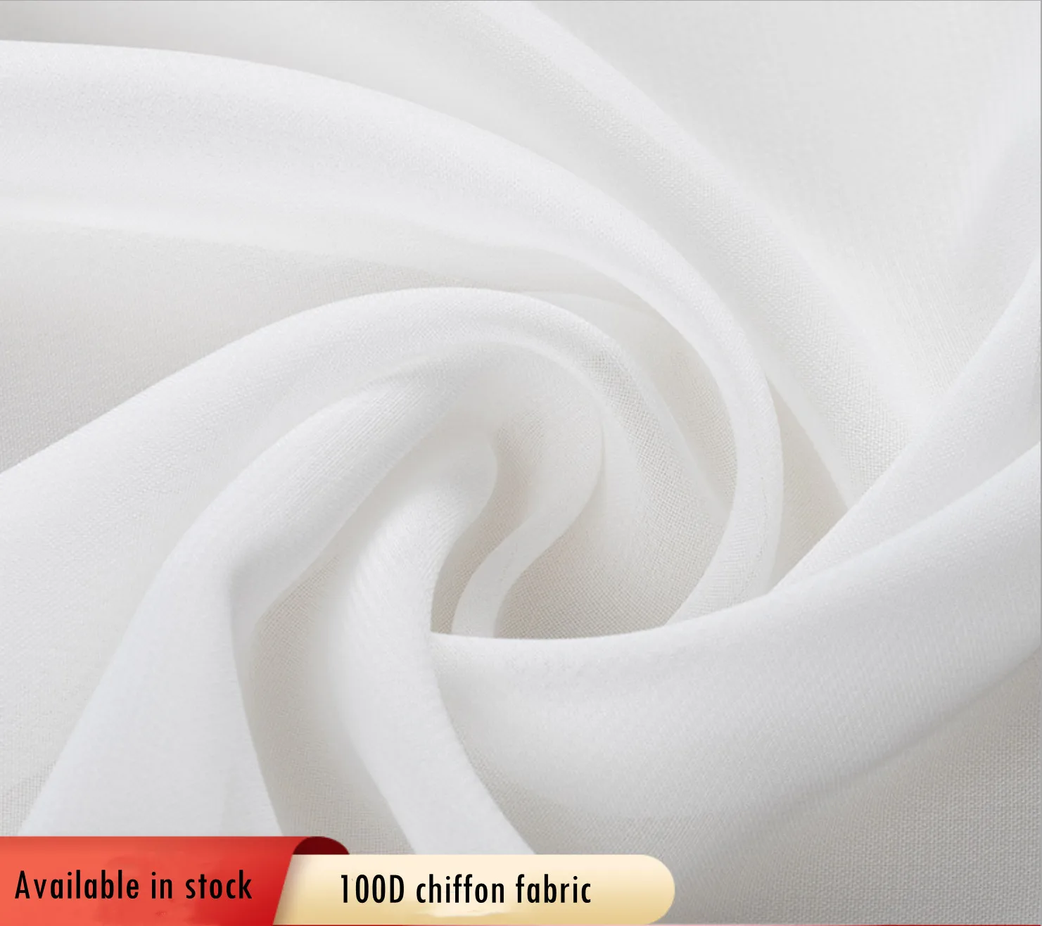 100D 100% polyester plain chiffon fabric