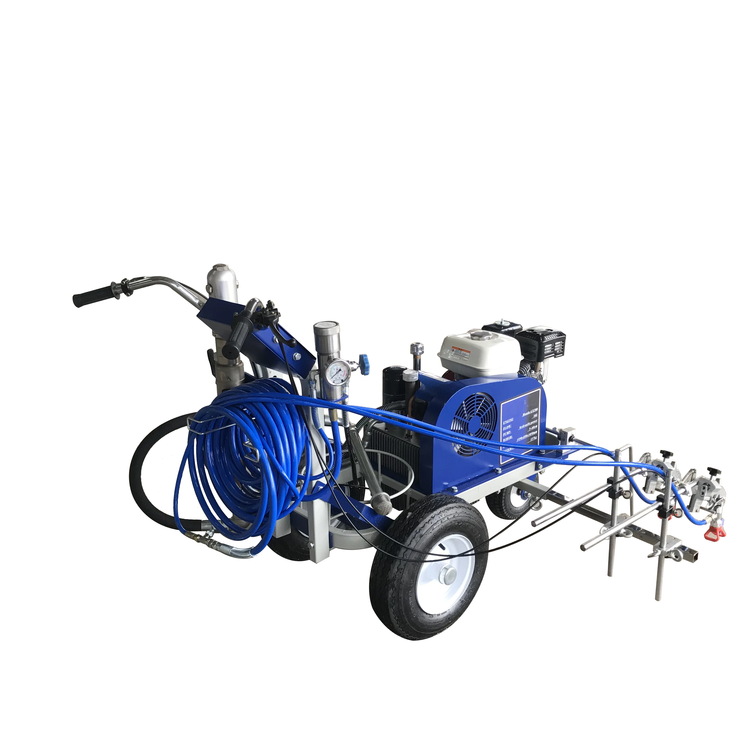 Hand Push Airless Cold Paint Road marking machine Sale In Peru