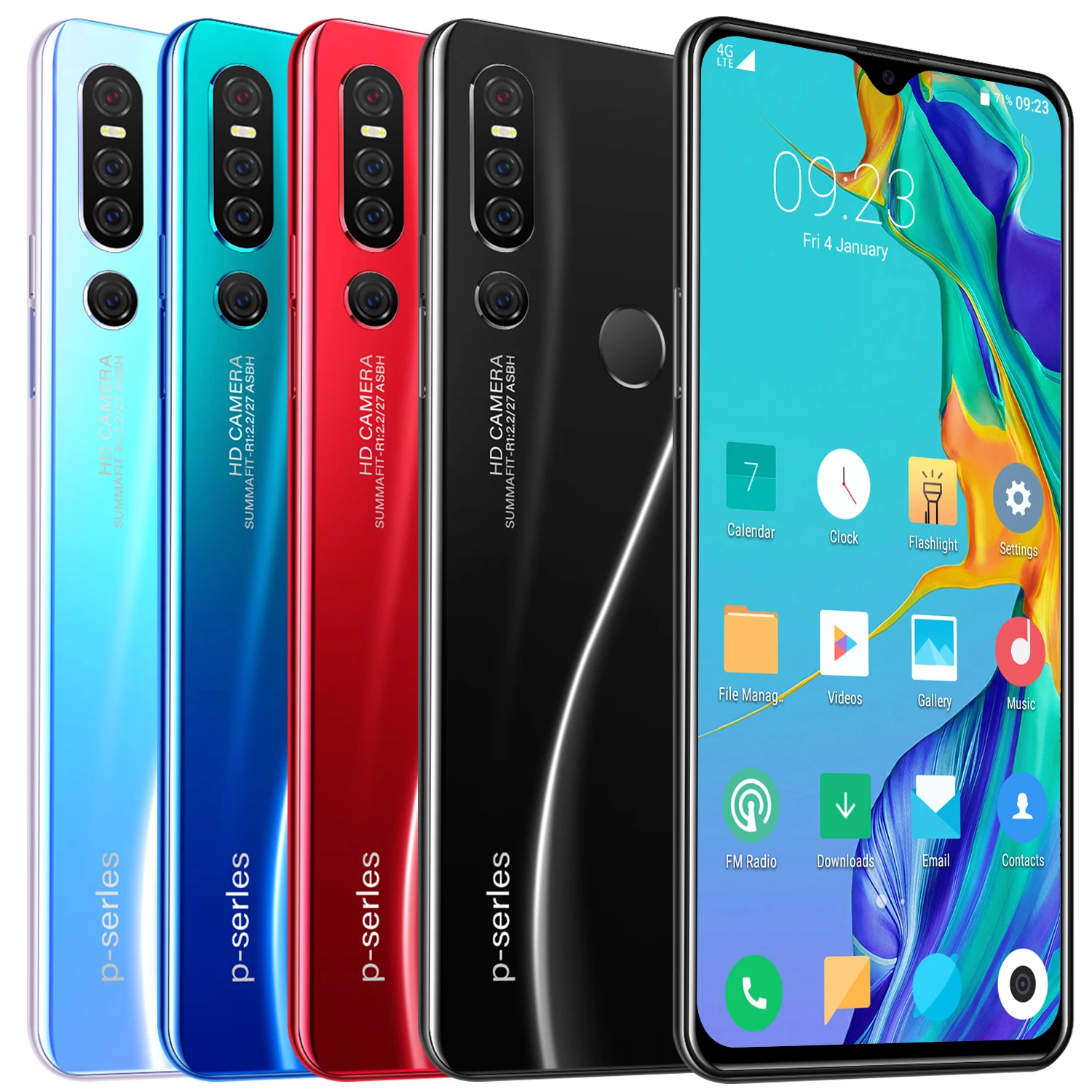 China Hot Sales 6.3 Inch Screen Mobile Phone P30 Pro Full Screen Smart Phone Wifi Android System Telephone