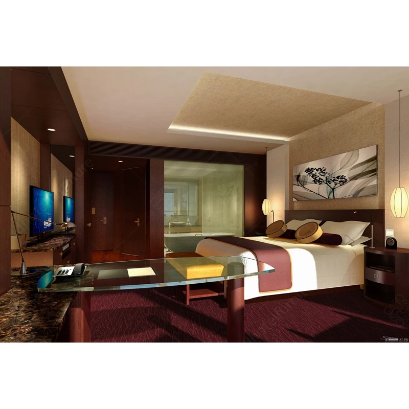 
High quality hotel bedroom furniture set for 5 star hotel rooms 
