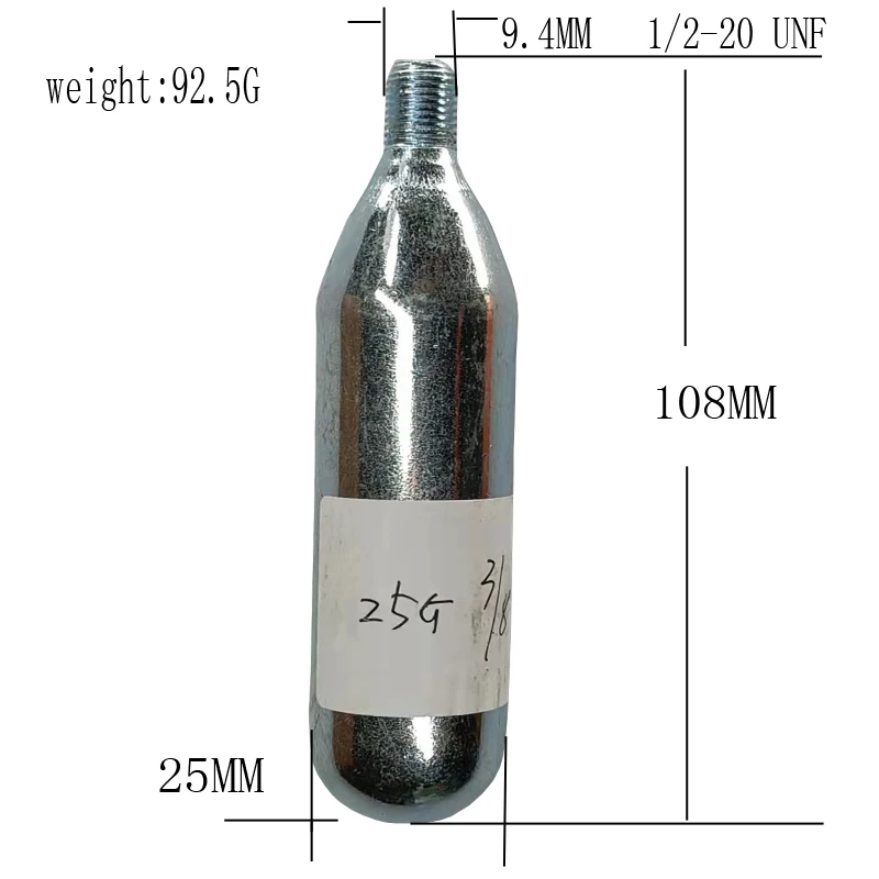 Hit-air 60cc co2 canister co2 cartridge used for horse jacket HELITE PRODUCTS