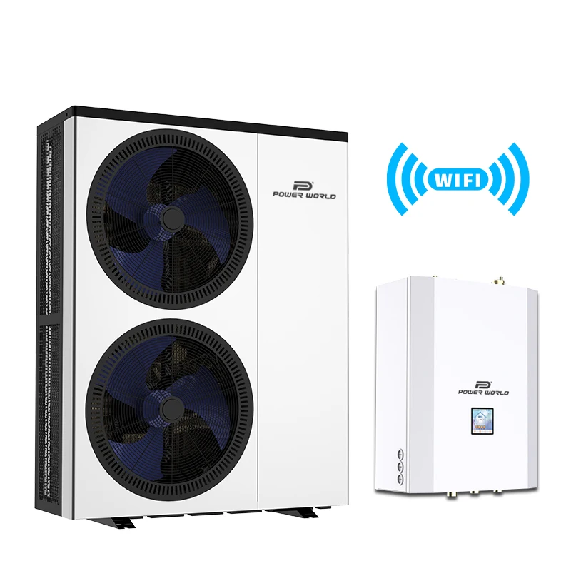 Erp A+++ Low temperature  r32 new heat pump control board full color cop 5 air to water heat pump 5kw 30 kw