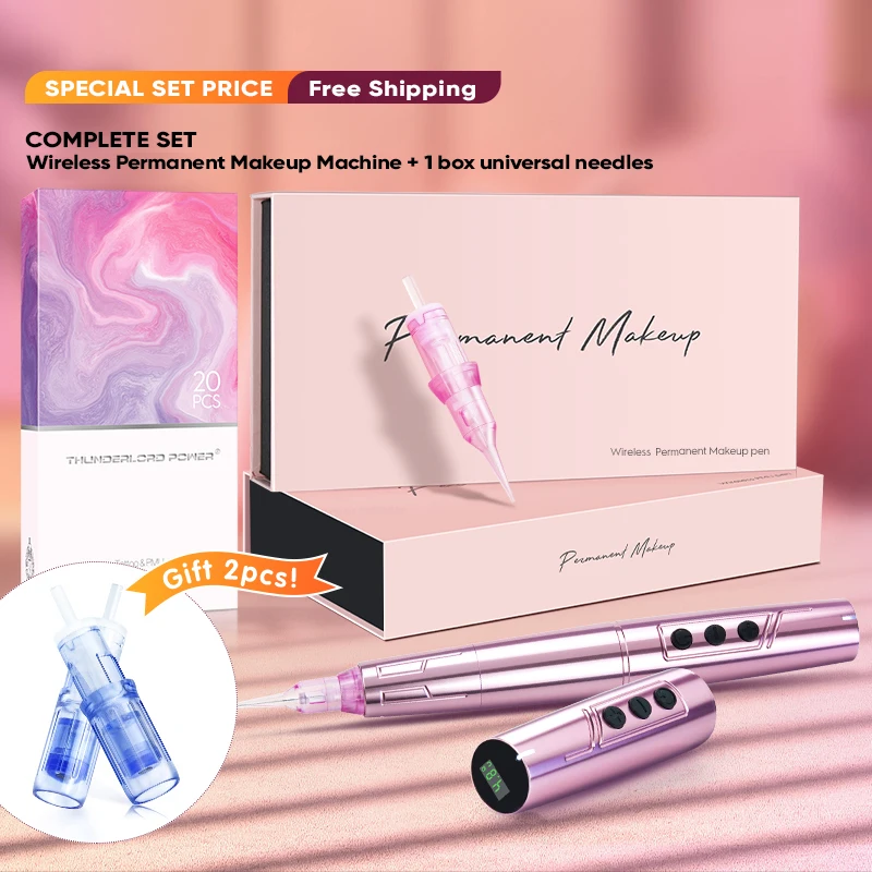 Biomaser tp006 pmu machine wireless coreless motor wireless low vibration permanent makeup machine eyebrow tattoo pen