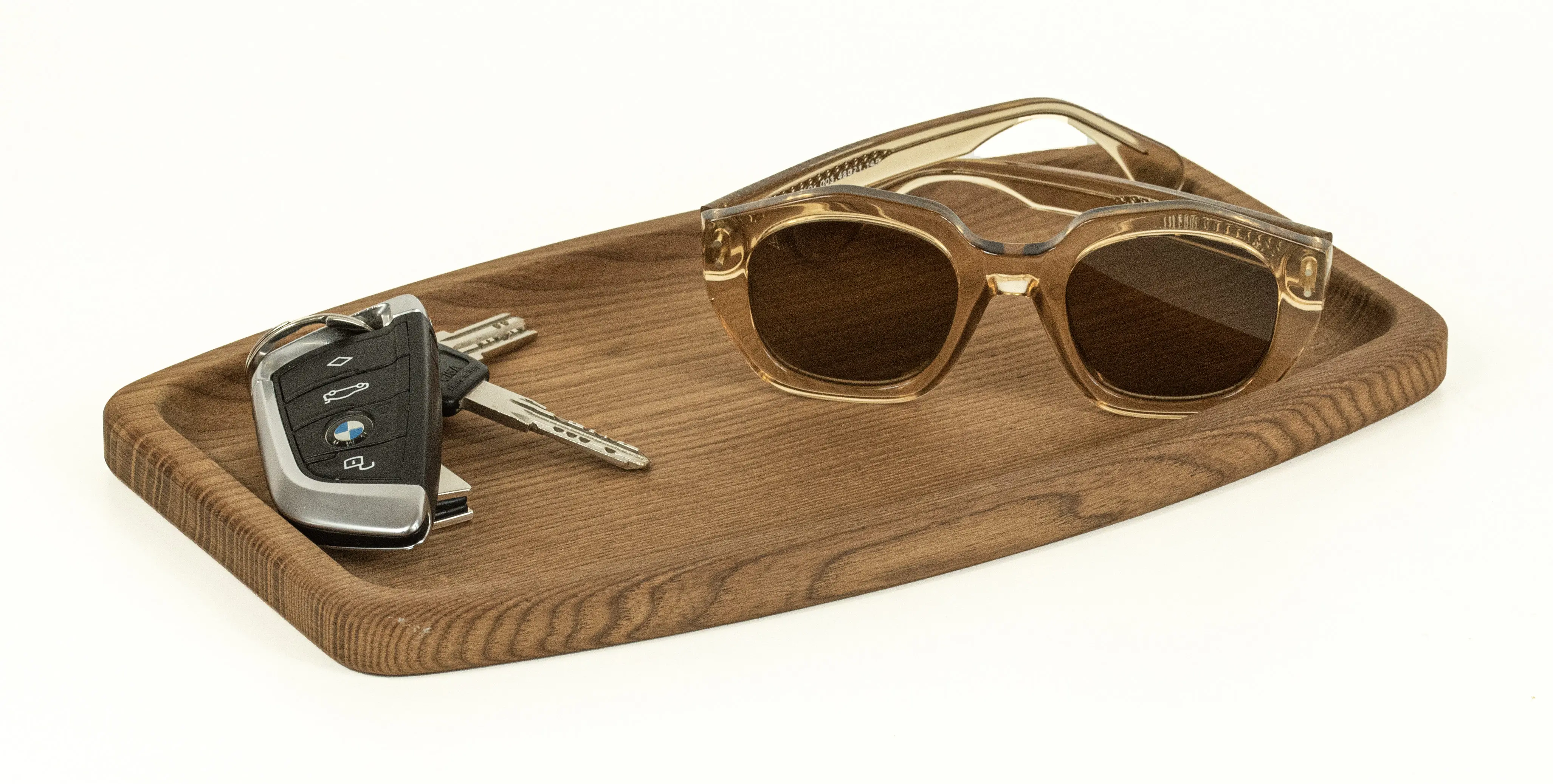 Carefully Designed Italian Modern Customizable Certified Wooden Small Oval Decorative Tray Heat-treated Home Decoration