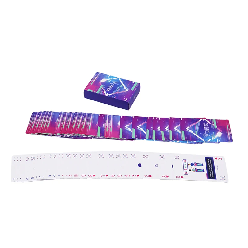 High Quality Standard poker card Customized 100% PVC Plastic Playing Card With A Glossy Tuck Box manufacturer plastic cards pvc