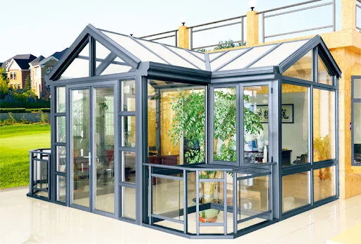 WANJIA portable aluminum frame glass sunroom sale house sunrooms