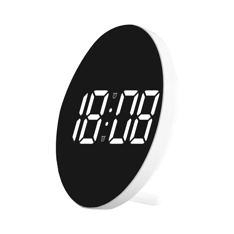 Многофункциональные Настенные светодиодные часы с большим экраном и пультом дистанционного управления, цифровой будильник, простые настольные часы, дисплей, календарь, температура