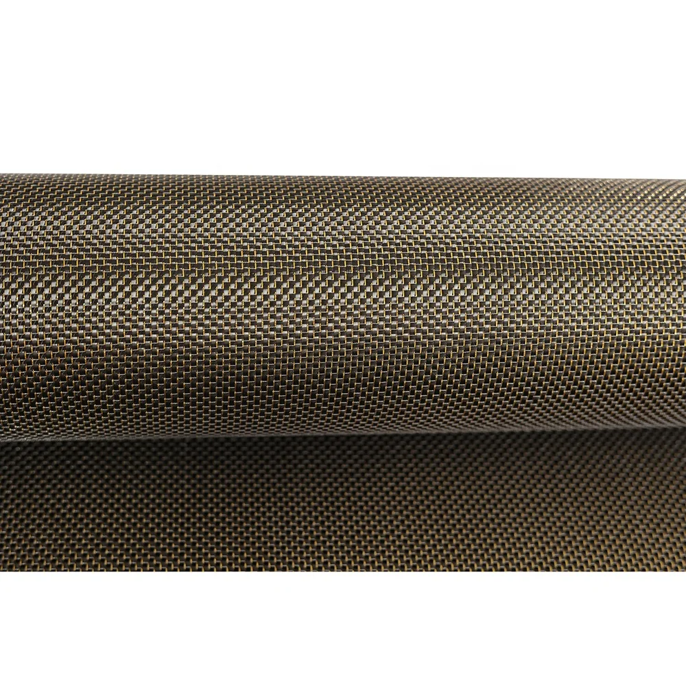 3K  metal wire glitter carbon fiber fabric Carbon cloth with metallic thread