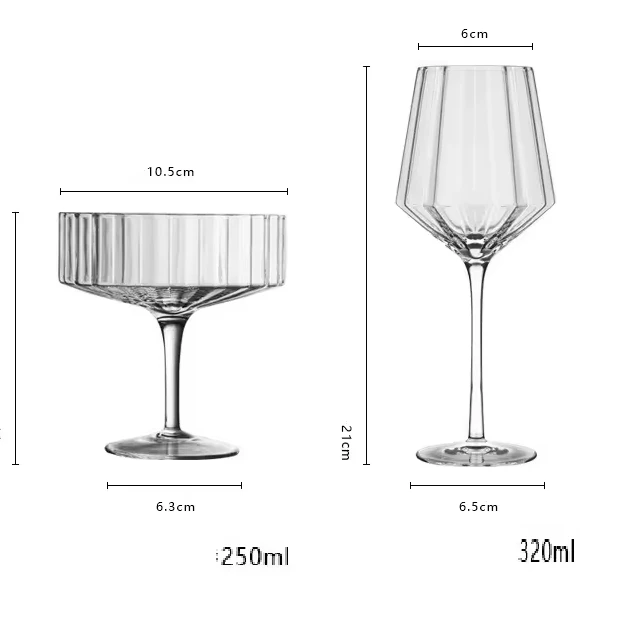 Light Luxury Crystal Glass Goblet Large Capacity Burgundy& Red Wine Glass Red Bow Tie Tulip Wine Glass