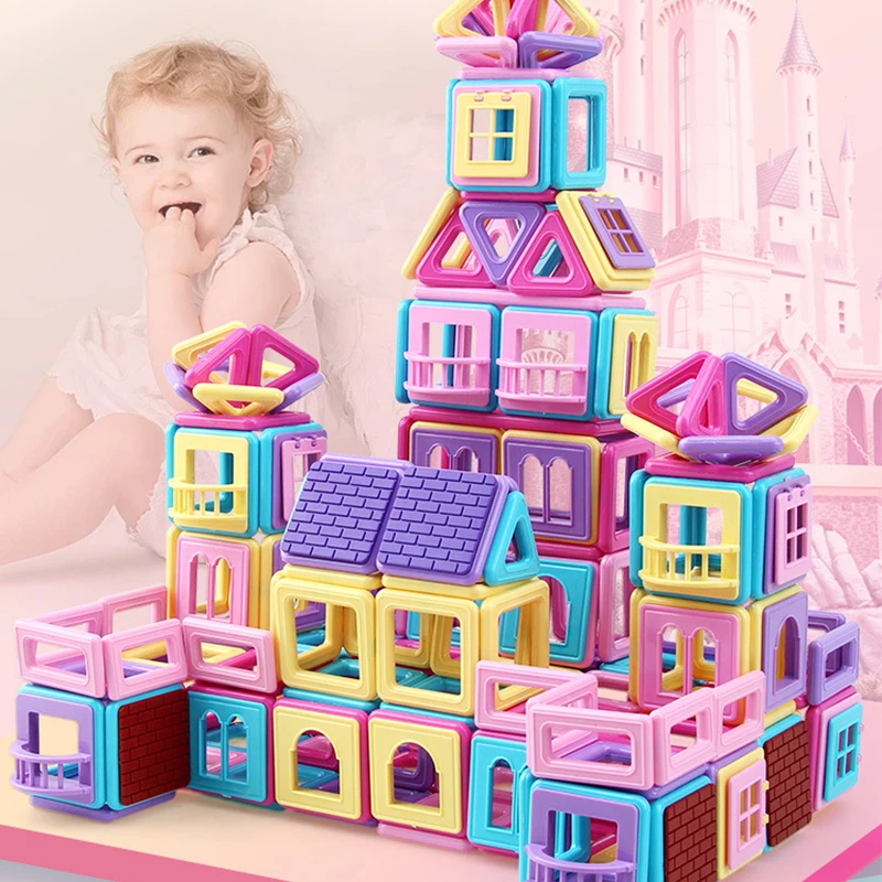 30pcs(Set) Magnetic Building Blocks Toys Kids Blocks & Model Building Toys Game DIY Construction Castle Building Block For Kids