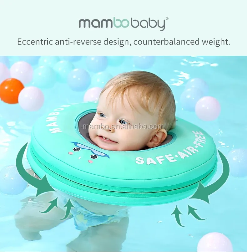 
Mambobaby baby spa custom non-Inflatable baby neck float swimming ring circle infant bathtub pool water floats toddler kids 