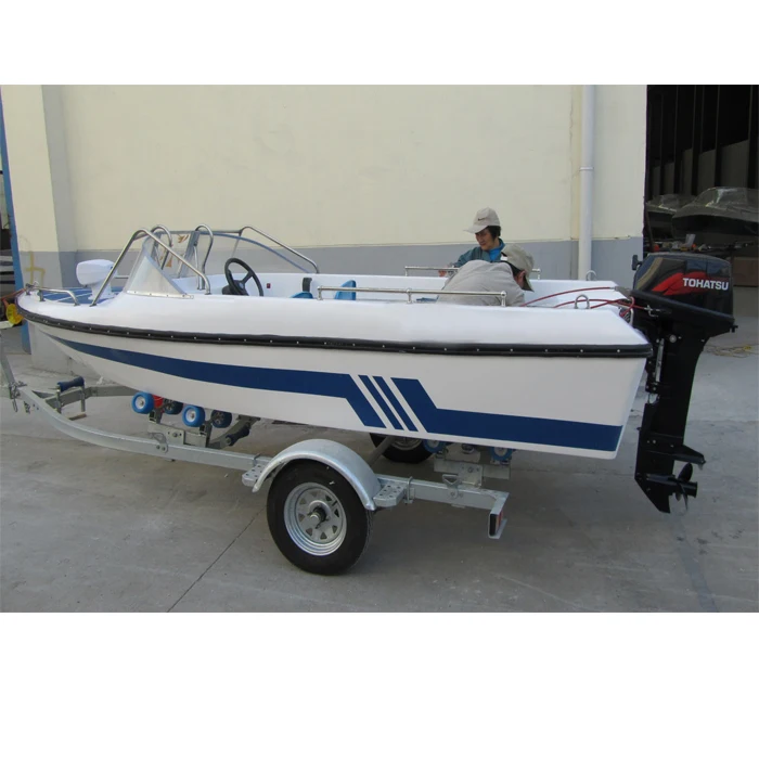 Classic fiberglass Speedboat fishing professional leisure battery electric or gas motor boat for sale