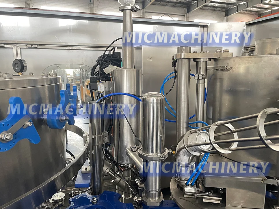Automatic energy red bull soft drinks can filling beverage canning machine