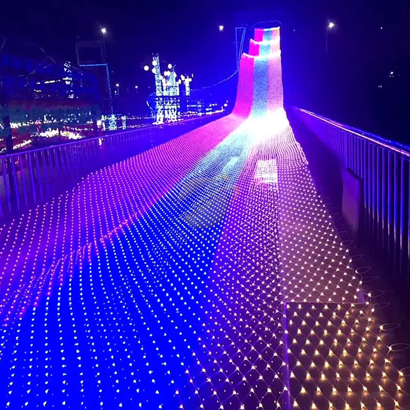 6M X 4M 672 LEDs Warm White LED Tree Lights Fairy Net of Light for Party Decoration