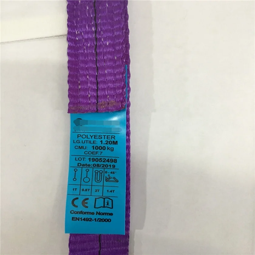 Factory Direct Sales 7T Polyester Flat Belt Endless One Way Sling