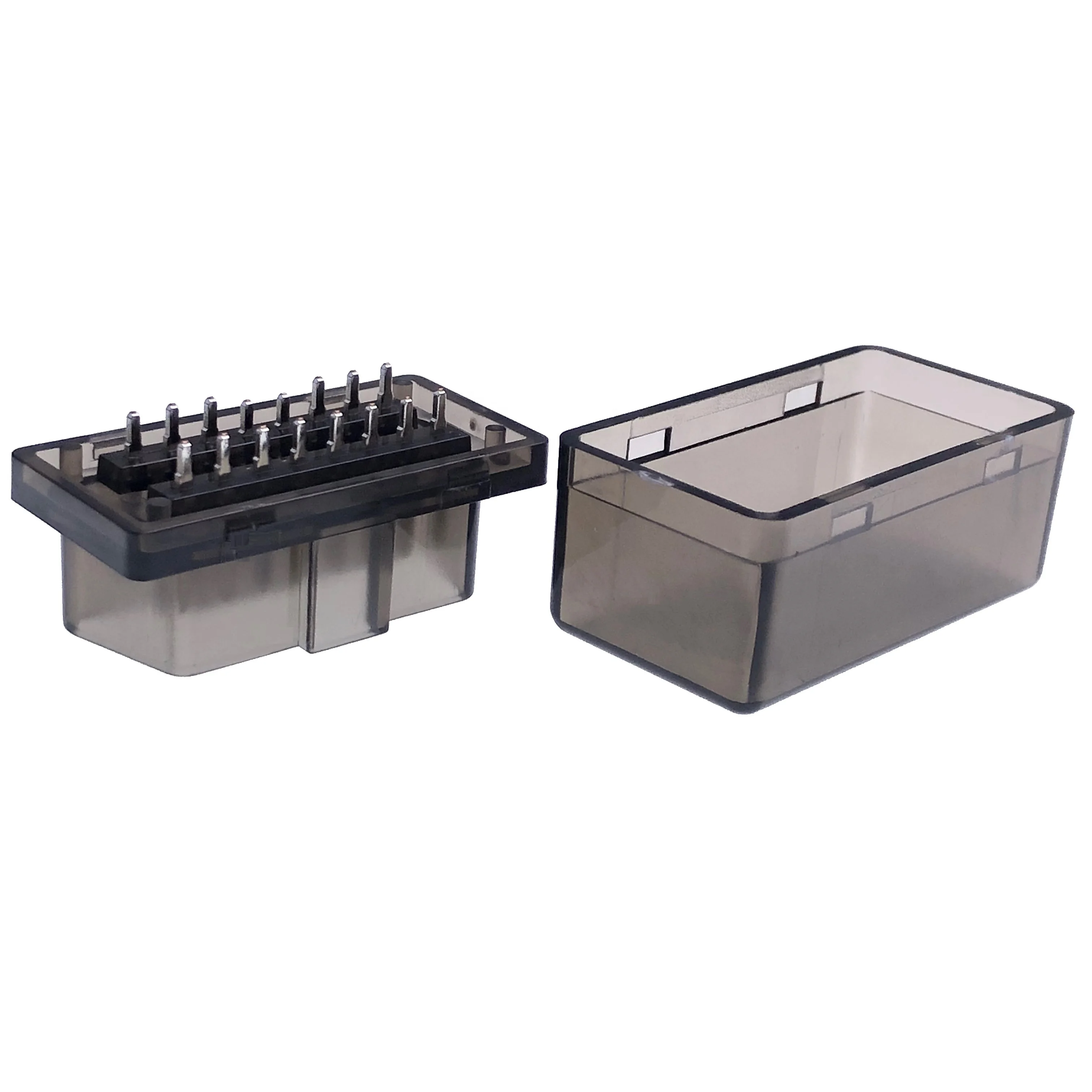 Transparent Black ONLY Housing NO Software OBDII ELM327 Bluetooth Case with OBD2 J1962 16PIN Connector