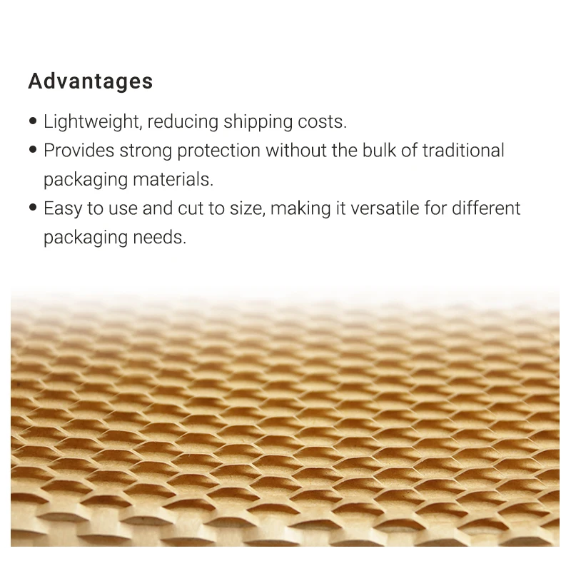 Biodegradable kraft packaging honeycomb wrapping paper roll paper & paperboards