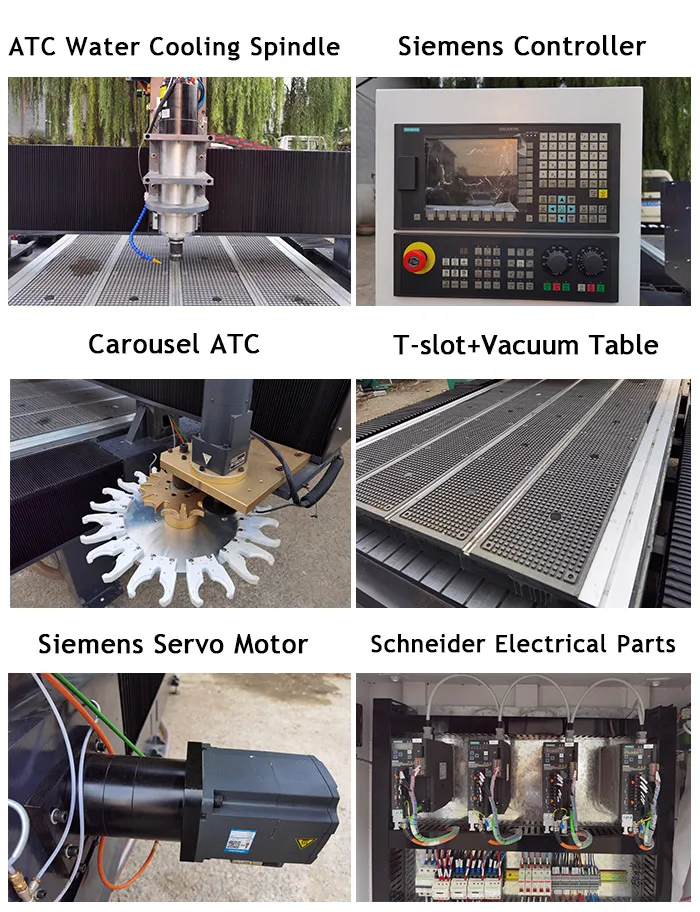 Лучшая цена 1325 ATC CNC маршрутизатор 3 оси деревообрабатывающий станок (1300*2500 мм)