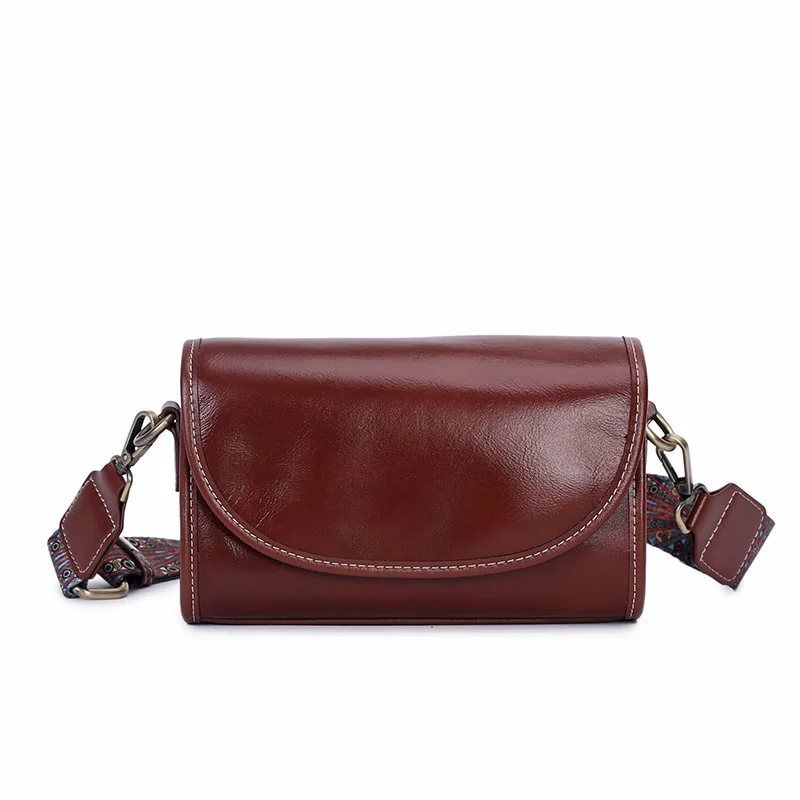 HZAILU Custom Genuine Leather Crossbody Bag Adjustable Shoulder Guitar Strap Designer Leather side bags women