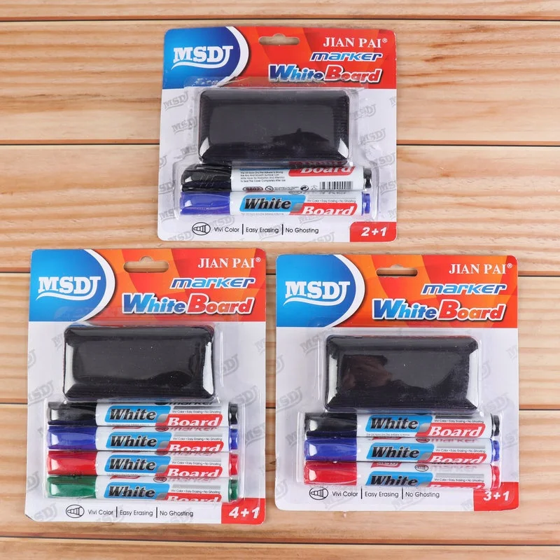 
High Durability OEM 4pcs/set Easy Dry Erase Marker Whiteboard Pen For Office Stationery Supplies 
