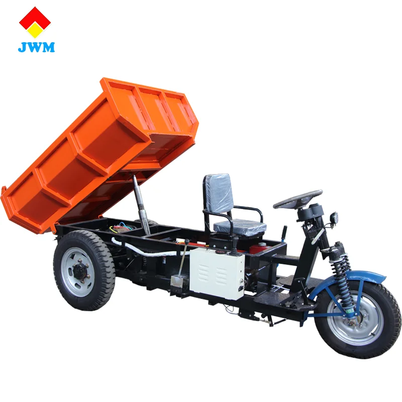 1ton capacity hydraulic mini dumper mine electric small dump truck tricycle for sale
