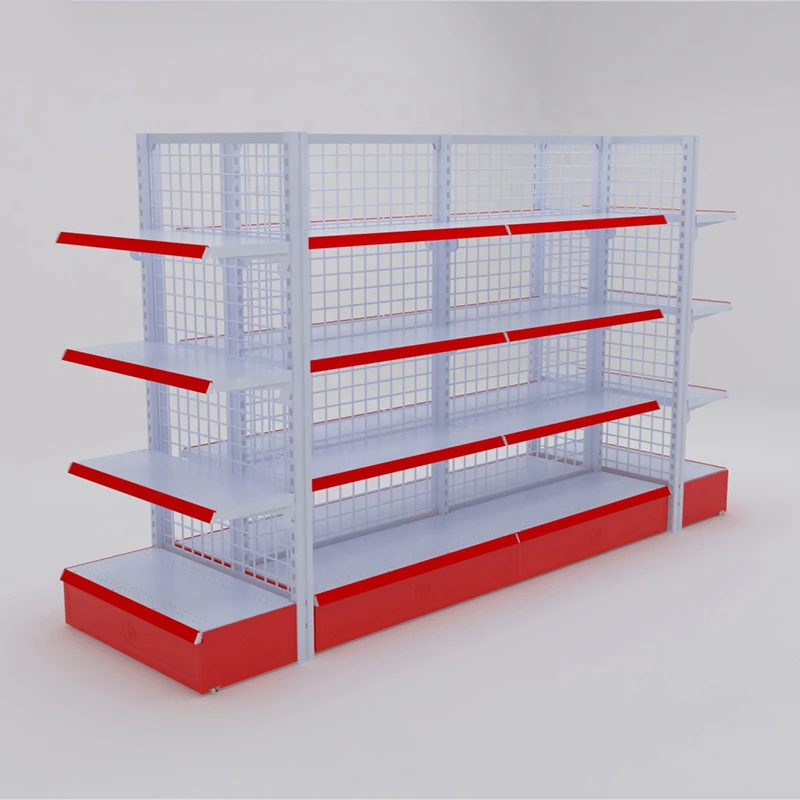 Equipment Storage Retail Gondola Shelving Display Steel Supermarket  Rack Convenience Store Display Racks