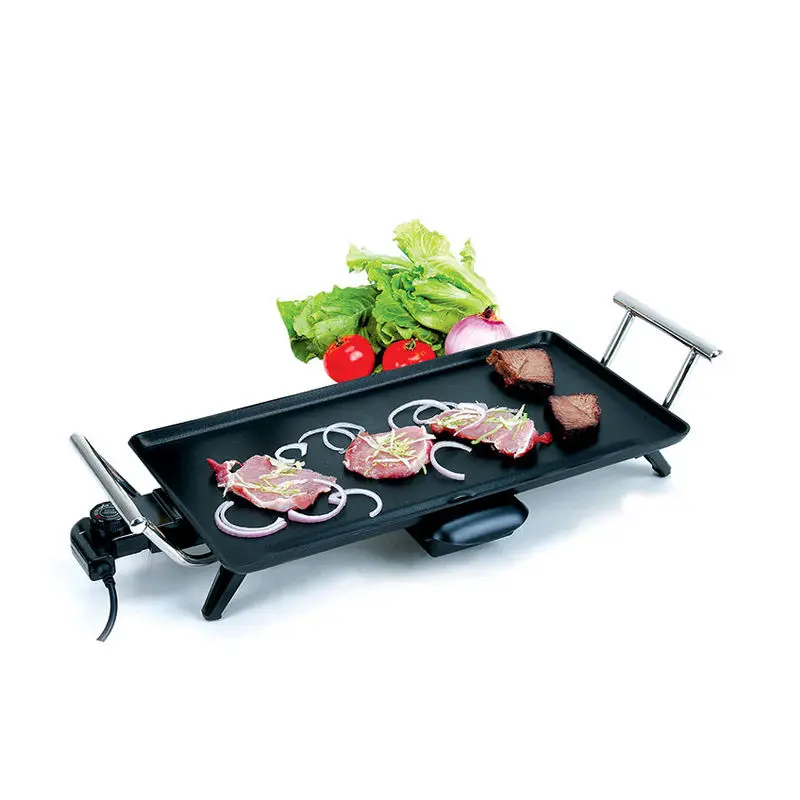Smokeless electric teppanyaki grill pan Table Top Mini Portable Electric BBQ Grill  With Cheap Price