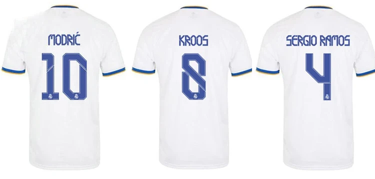 Спортивная футболка uniformTop высокого качества для Фанатов Футбольного Клуба Джерси 2021 до 2022 новая футбола Benzema R.