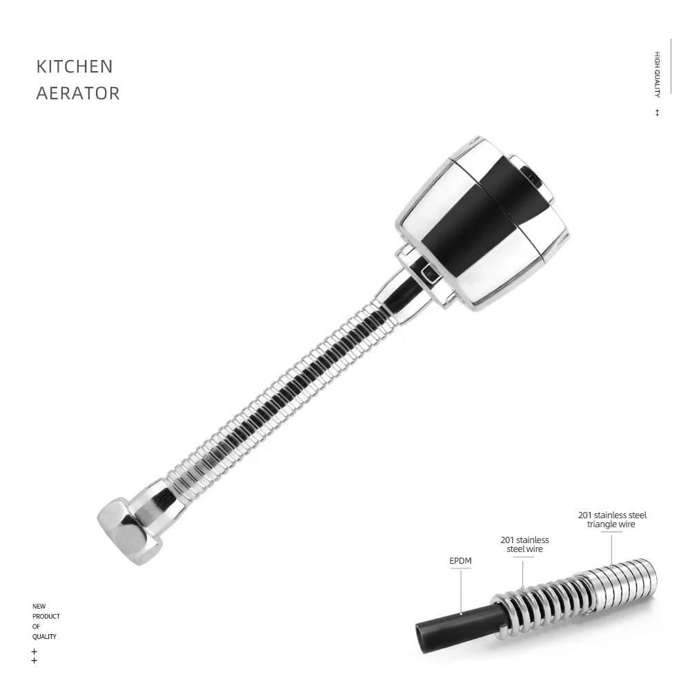 kitchen water saving aerator SS brass water tap faucet 360 rotate swivel extension faucet Water Filter for Kitchen Accessories