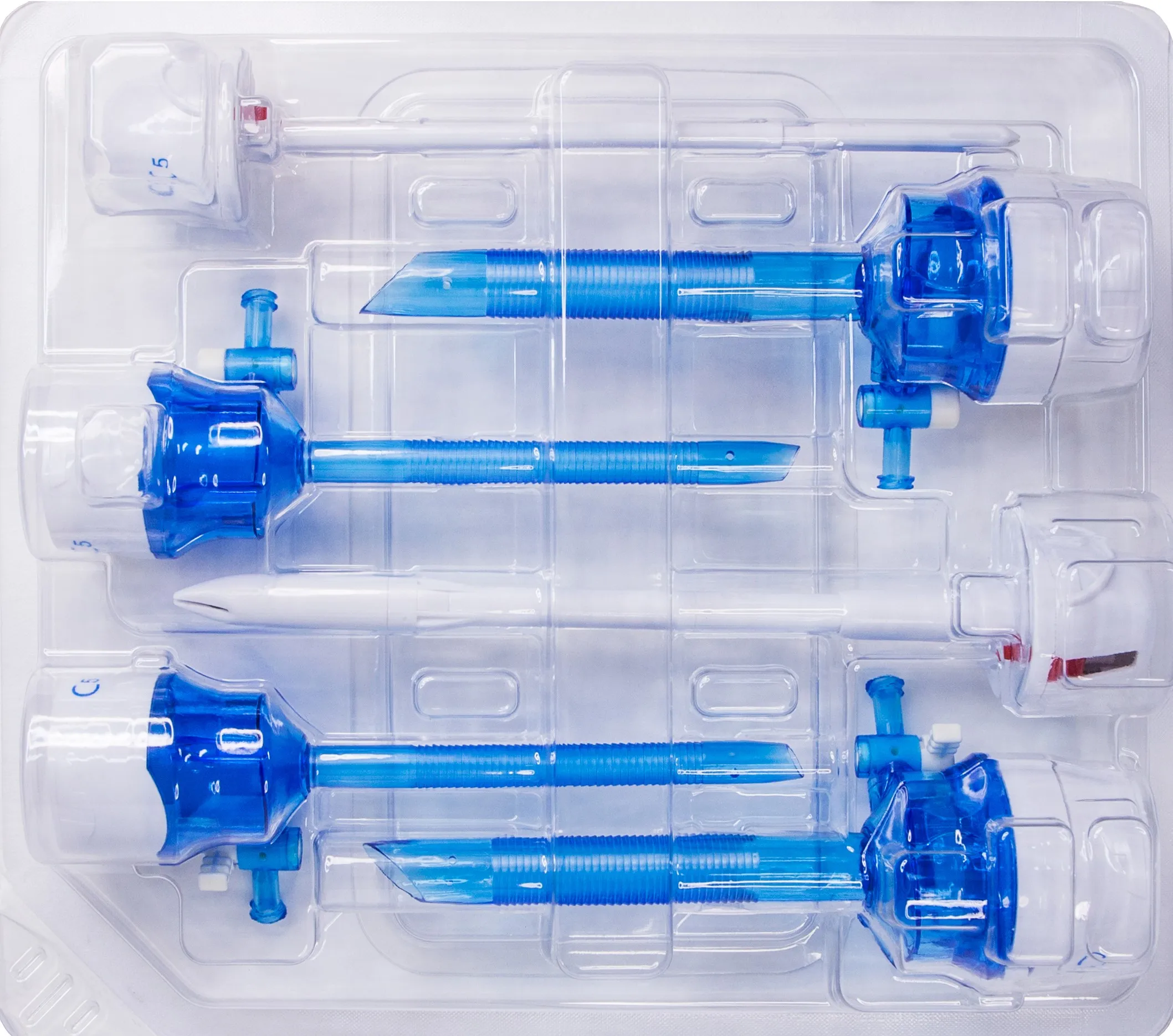 3mm 5mm 10mm 12mm 15mm disposable trocar bladed tip kits 4 cannulas thoracoscopic instruments