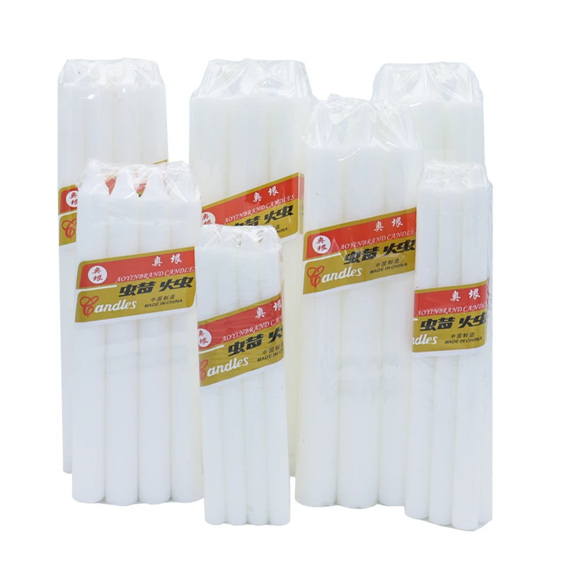 Prayer candle manufacturer CANDLE OF PREMIUM wax white  bougies decor Stick candle