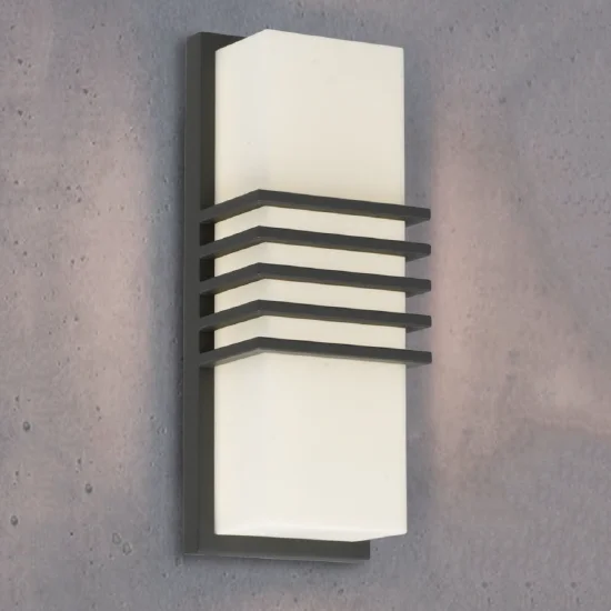 Decorative ip44 die-cast aluminum bulkhead exterior surface mounted outdoor led wall light