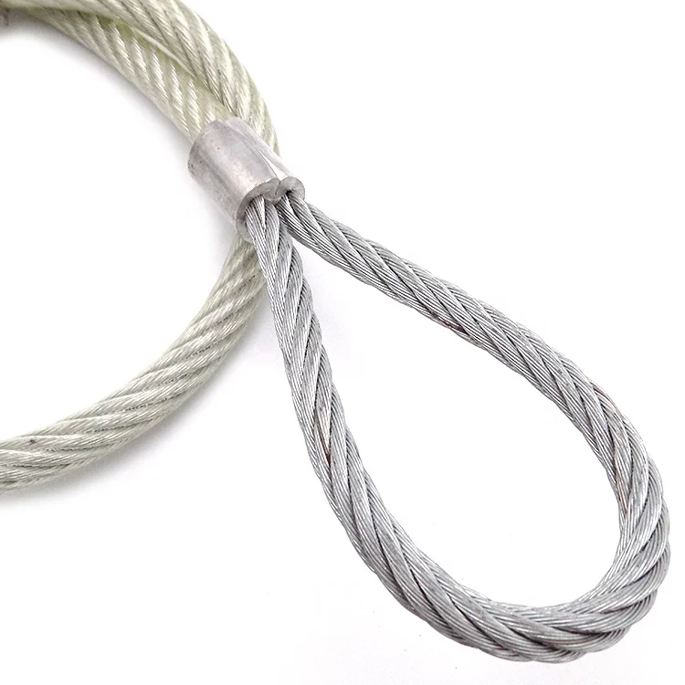 High Tensile Stainless Steel Wire Rope Sling With Loops