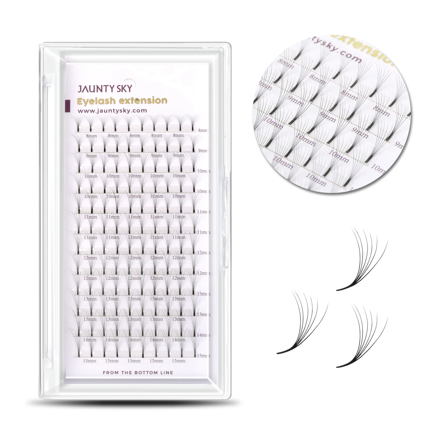 Jaunty Sky Volume Lashes DIY Eyelash Extension Premade Fan Eyelashes Pre-fan Lashes Volume Lashes Long Root DIY Eyelashes