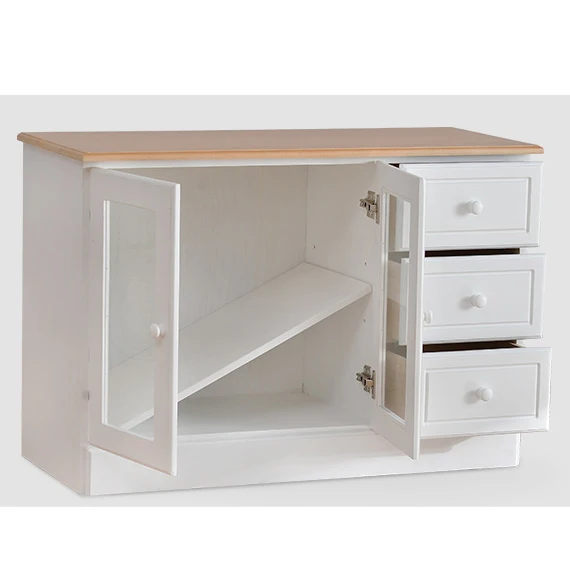 
Mid-Century Style Spice Console Table Sideborad Storage Cabinet with Drawer 