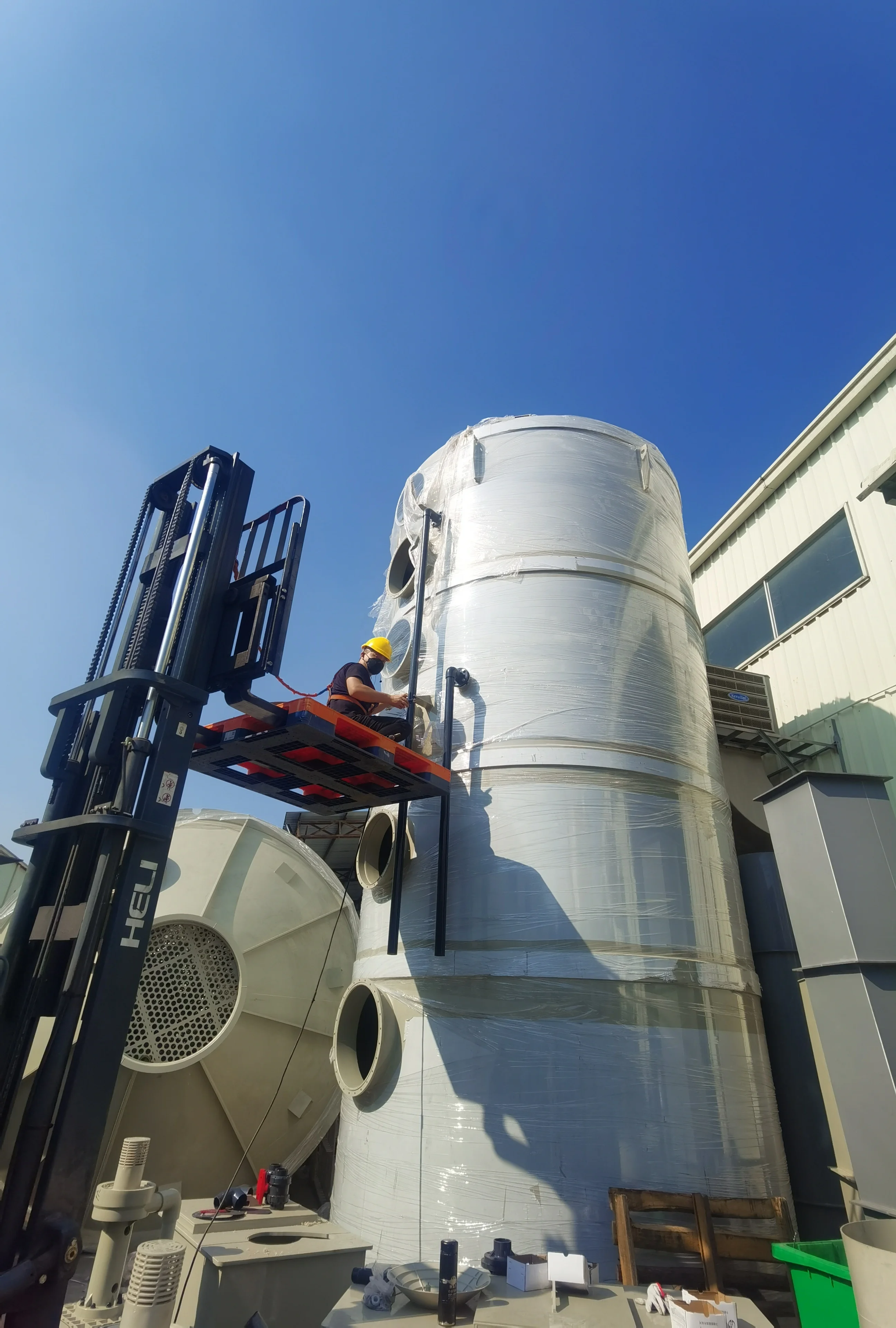 Flue Gas Desulfurization exhaust gas extraction system wet scrubber system