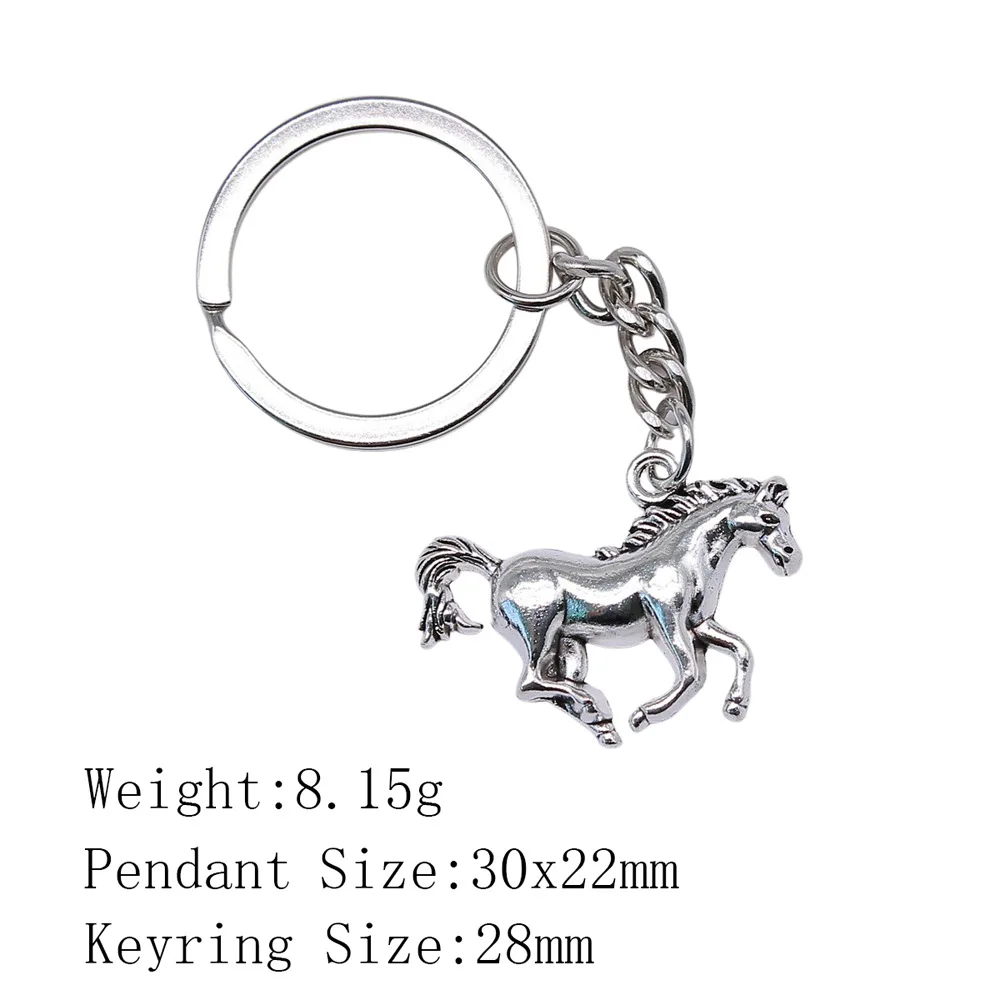 Blank logo animal shape Keyring metal horse to success offwhite keychain