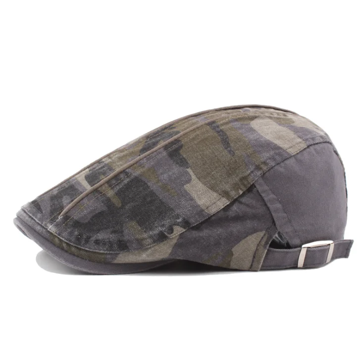 Wholesale spring summer Camo washing women & men camouflage cotton hats flat ivy cap Fashon hats camo hat