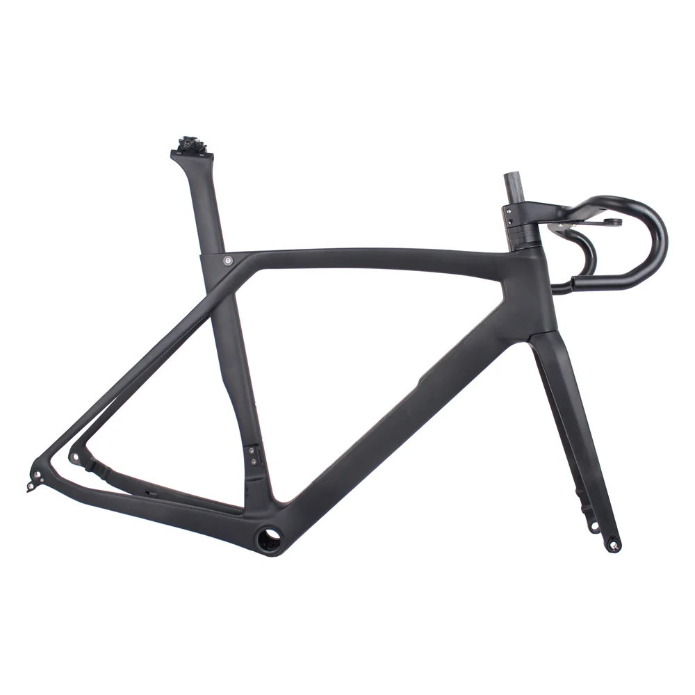 Full Hidden Cable Routing Carbon Fiber Road Bicycle Disc Brake Bike Frame
