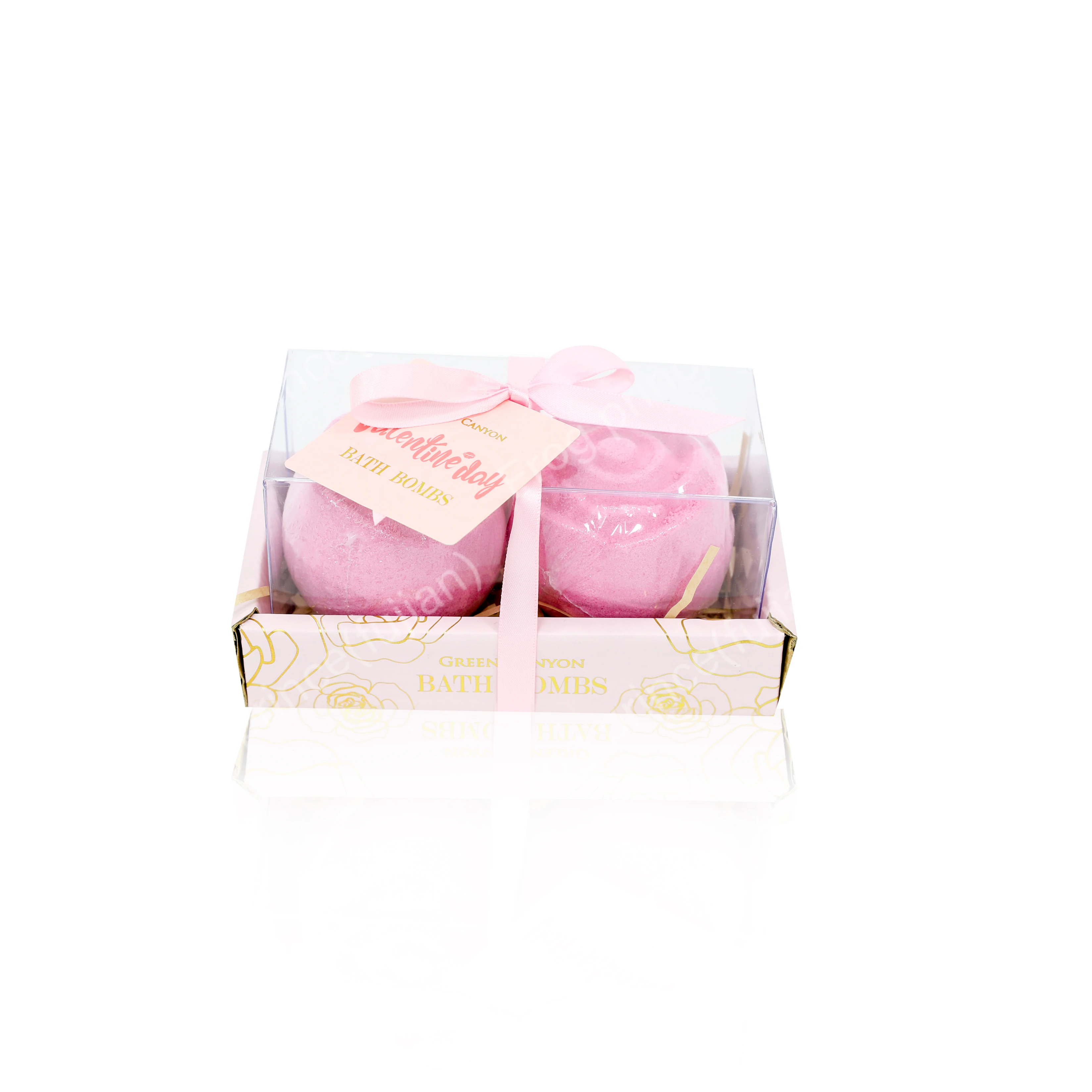 
Valentine day gift bath and body spa skin care rose bath bomb gift set box for her 
