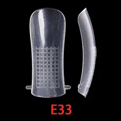 Clear UV Gel Acrylic Nails Mold Artificial Dual Forms System Nail Extension Form Tips Manicure Tool