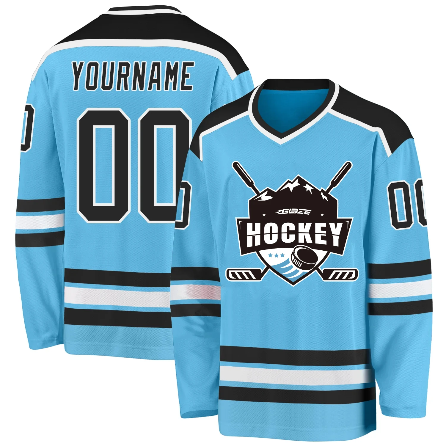 Wholesale custom Embroidery applique ice hockey jersey 100% polyester hockey jersey