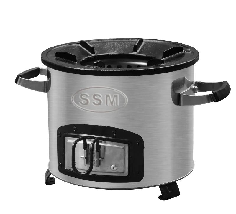 Угольная плита из нержавеющей стали для приготовления пищи на открытом воздухе