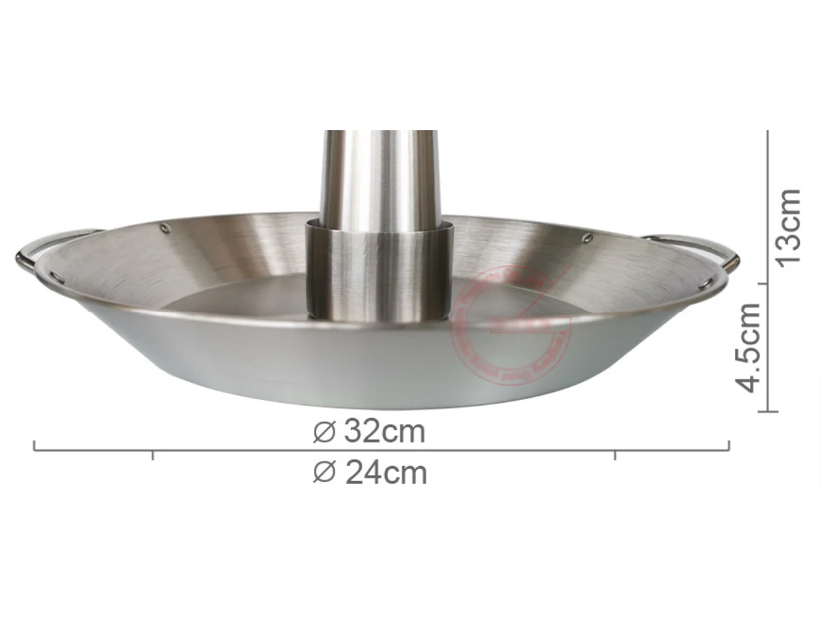 Stainless steel pipe roast Chicken  pipe  holder  plate